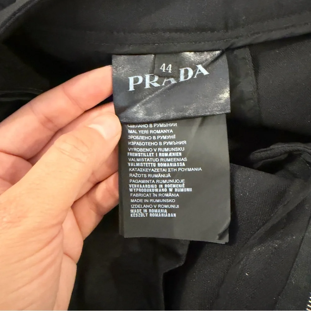 Prada Black Tailored Trousers Slim Leg Italy 44
US size 8 - Picture 4 of 13